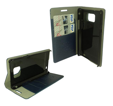 Husa piele albastra Samsung Galaxy S2 copy