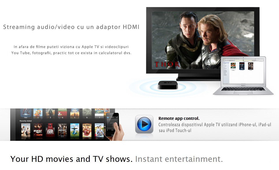 Apple TV, resoftare, upgrade, instalare aplicatii, service, reparatii