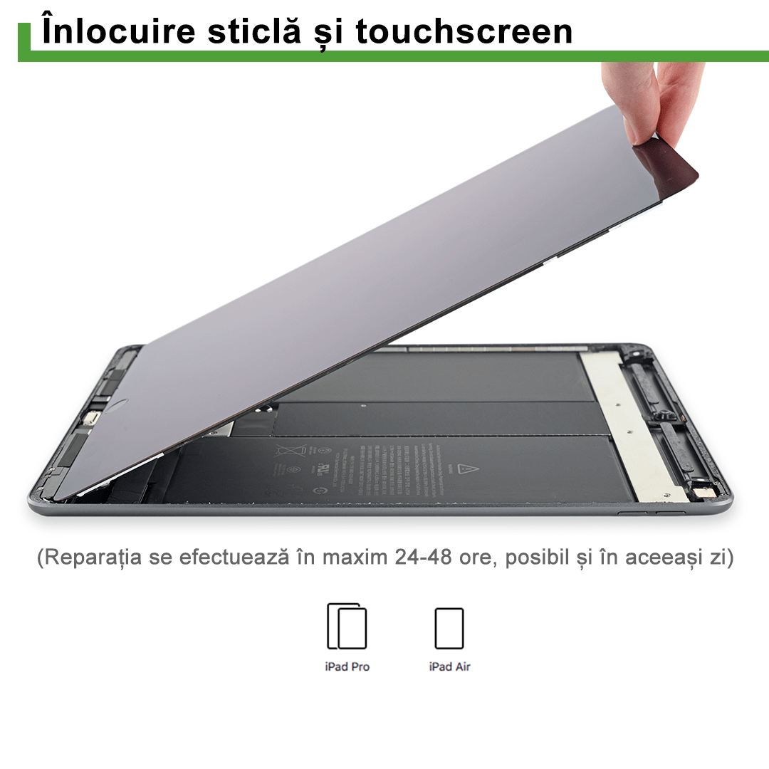 Inlocuire sticla si touchscreen iPad